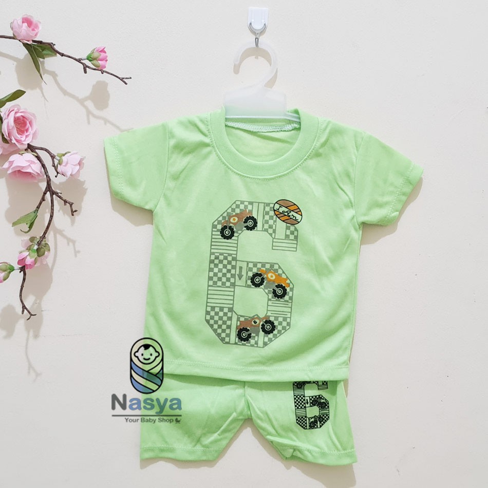 [J-005] Setelan Baju Bayi / Pakaian Anak Laki-laki Newborn (0-6 bulan)