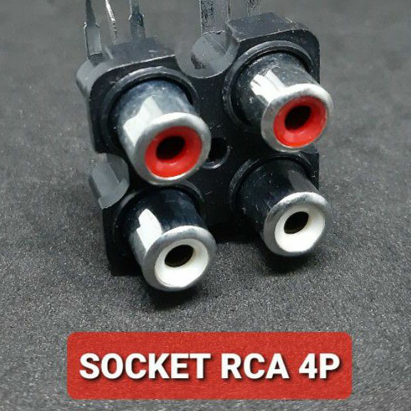 SOCKET RCA 4PIN BELL