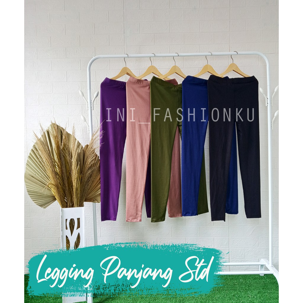 ( BISA GROSIR ) LEGGING PANJANG SPANDEK CELANA LEGING STRETCH MURAH STANDAR LEJING JERSEY PREMIUM BISA COD