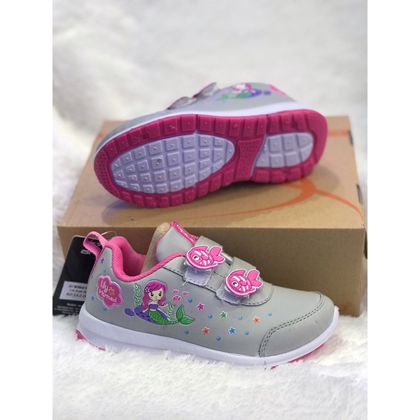 Sepatu sekolah anak cewek ANDO LILY MERMAID 4warna sz 29-32