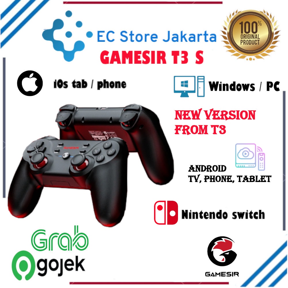 GameSir T3S Gamepad Wireless Game Controller Joystick Switch iOS Android TV PC