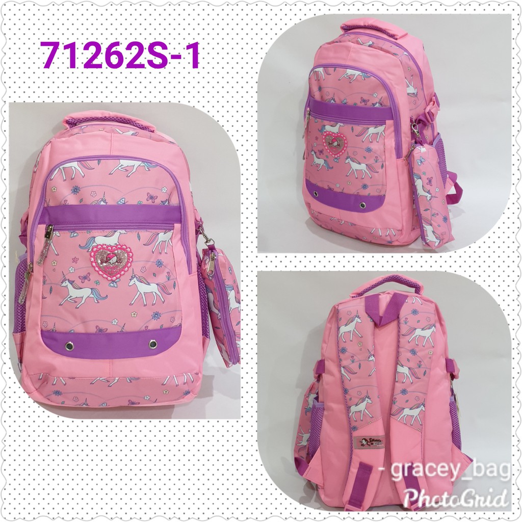 GB-71262S Tas Ransel Anak Perempuan / Remaja Silvergirl