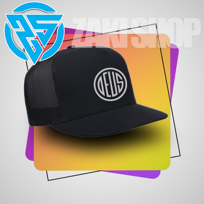 TOPI TRUCKER LOGO DEUS2