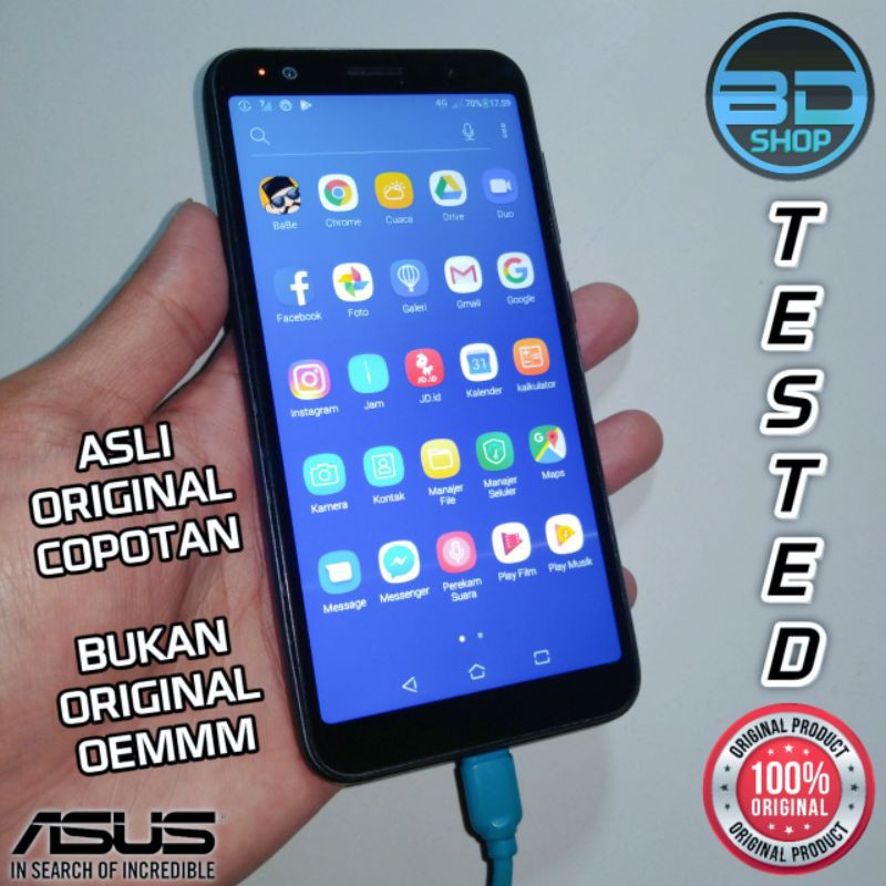 ORIGINAL COPOTAN LCD Touchscreen Frame ASUS ZENFONE LIVE L1 L2 X00RD ZA550KL Layar 5.5