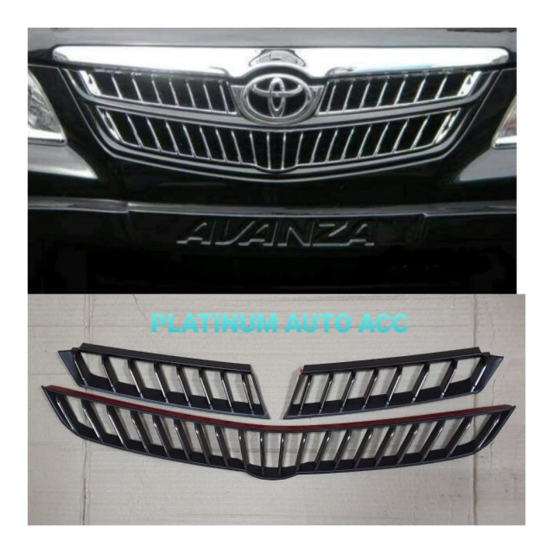 List grill depan model camry Avanza Xenia lama 2005-2011.