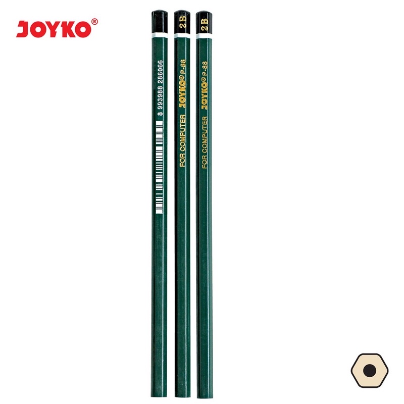 

Pencil Pensil Joyko P-88 2B satuan / Pensil 2B joyko / Pensil komputer