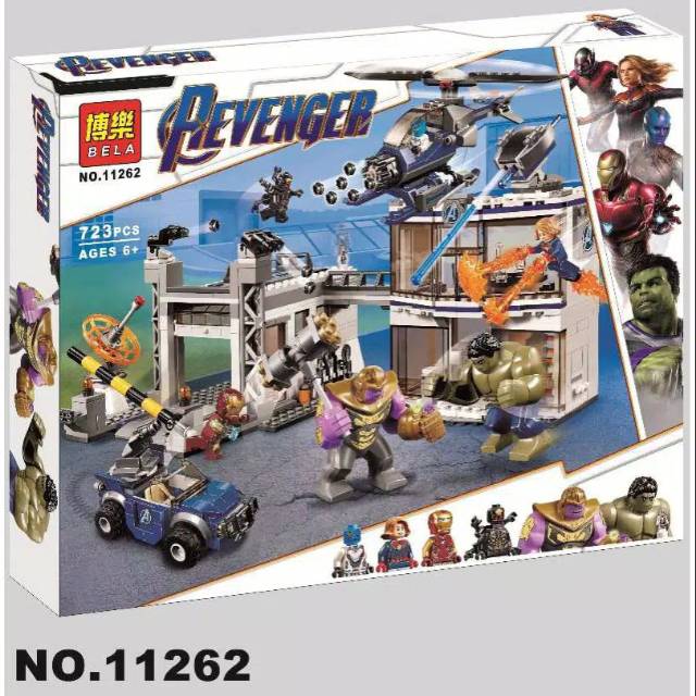 Bricks Avengers Compound Battle Superheroes