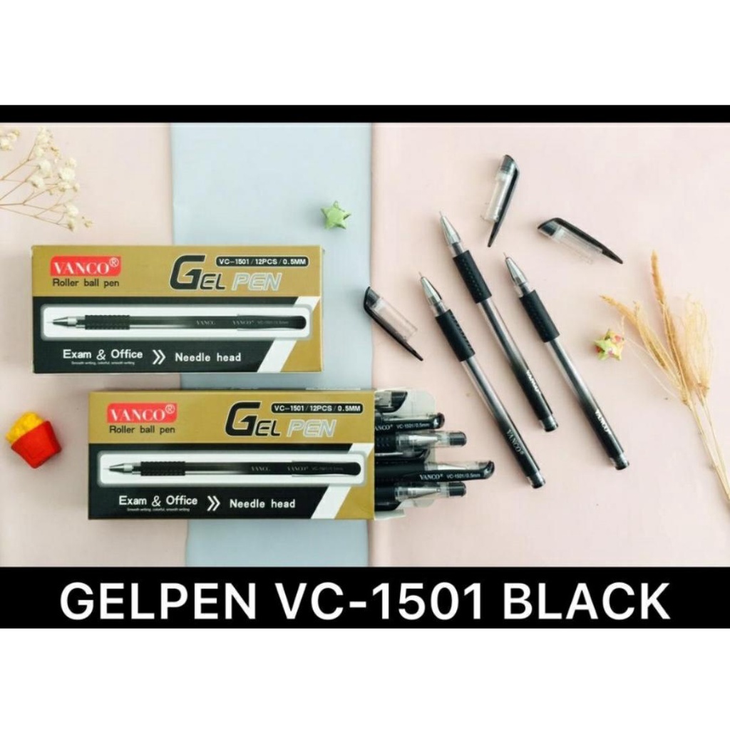 

Vanco GEL PEN / PULPEN GEL VC-1501 EXAM & OFFICE ISI 12