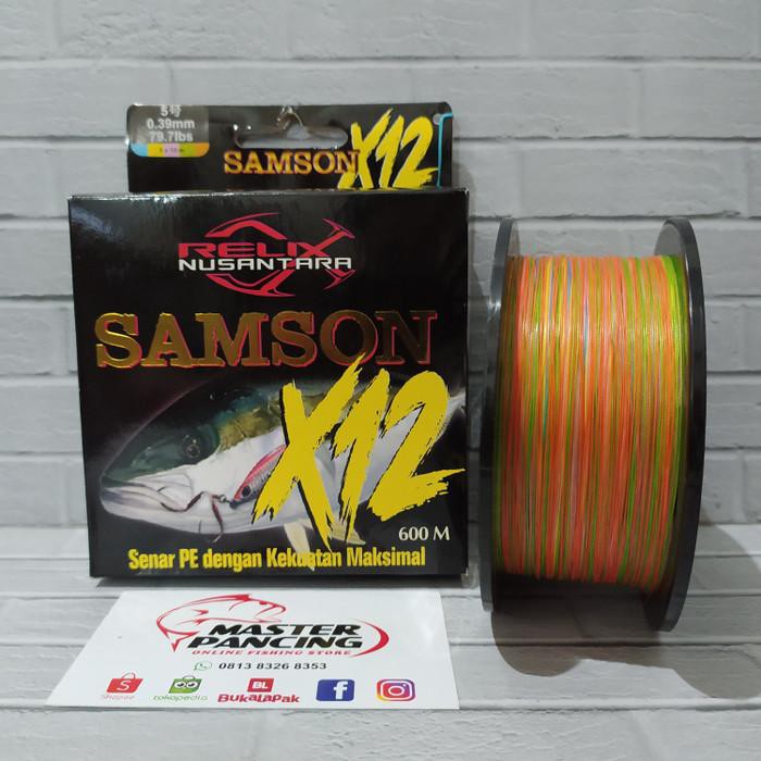 alat pancing mantul habis Senar Pe Relix Nusantara Samson X12 - Pe 5 - 600m - Senar Pancing