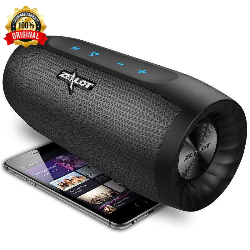 Zealot S16 Bluetooth Speaker Dual Bass dengan Powerbank 4000mAh