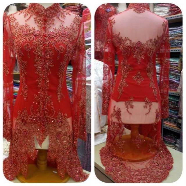 KEBAYA MERAH Kebaya wisuda / kebaya pengantin / kebaya lamaran