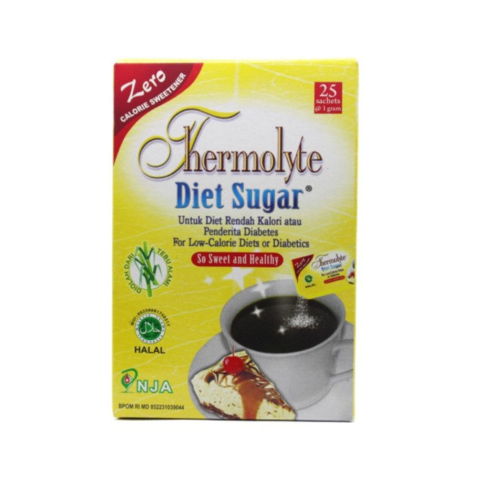 

THERMOLYTE DIET SUGAR 25'S 25 SACHET / BOX SANGAT AMPUH