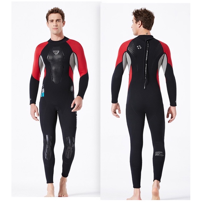 19496 wetsuit pria 3mm onepiece neoprene for diving/spearfishing