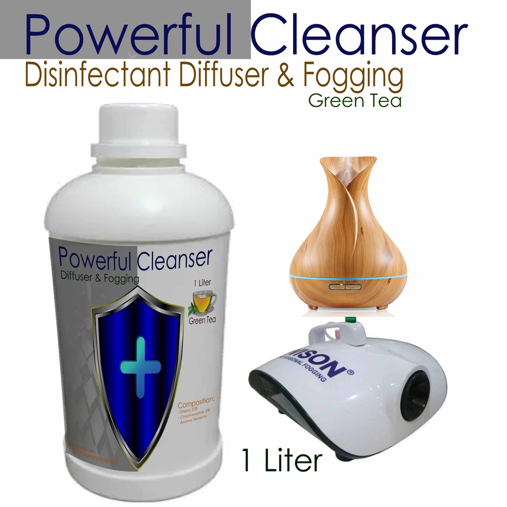 Disinfektan cairan nano gun, cairan diffuser, Fogging 1 Liter dan 5 Liter Powerful Cleanser varian wangi segar dan tahan lama baru By Oke Sabun sudah ada izin edar resmi by Oke sabun suplayer