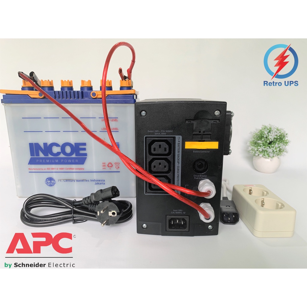UPS Modif Aki Luar Power Inverter Otomatis APC RS500 Long Backup