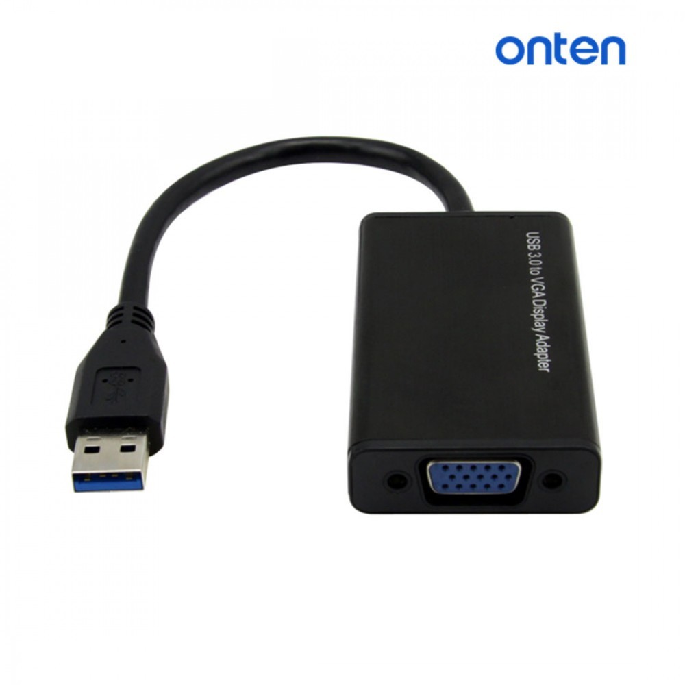 ONTEN OTN-5021 - USB 3.0 to VGA Display Adapter - Support 2K - Kabel USB 3.0 ke VGA Port