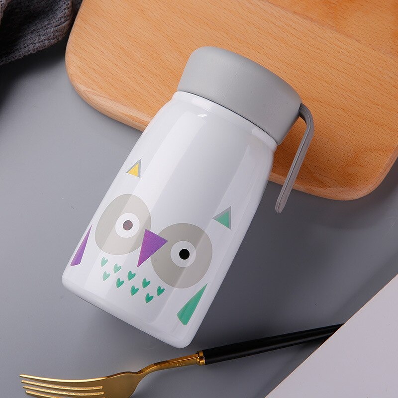 Botol Minum Termos Kopi Teh Susu Thermos Mini Tumbler Lucu Anak Dewasa Aestethic Cute Gift Bottle Stainless Steel - 380ml