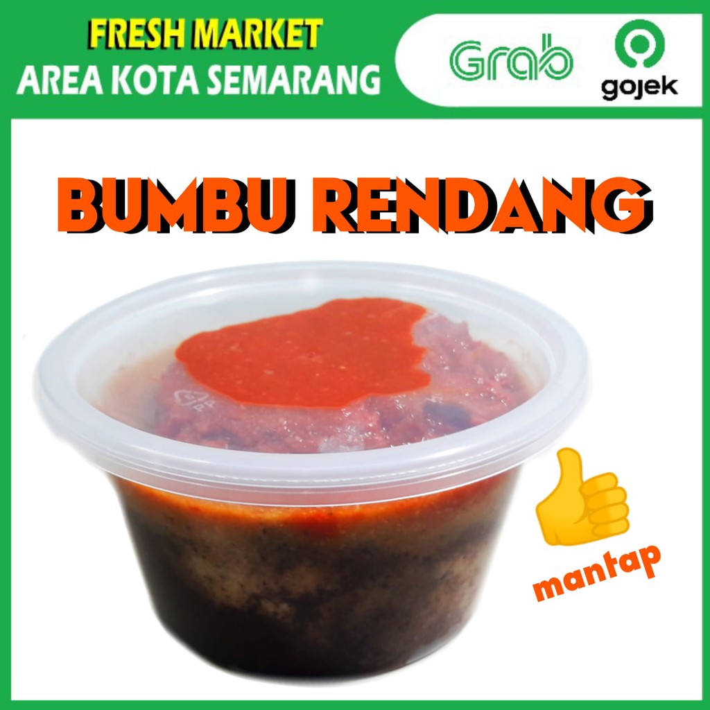 

[FRESH MARKET] Bumbu Instan Rendang Segar Dapur Masakan Praktis 250gr KIRIM GRAB area kota semarang