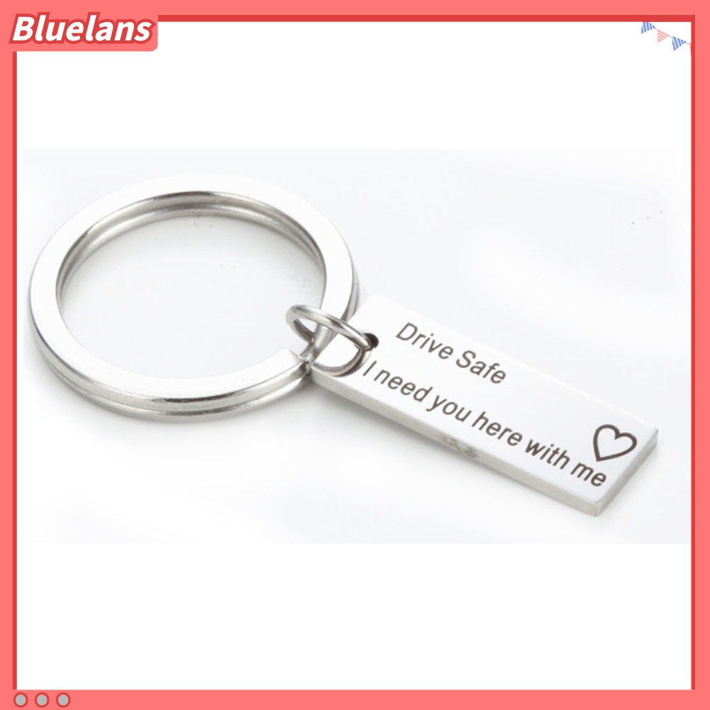 Gantungan Kunci Bentuk Tag Tulisan Drive Safe Untuk Hadiah Pasangan
