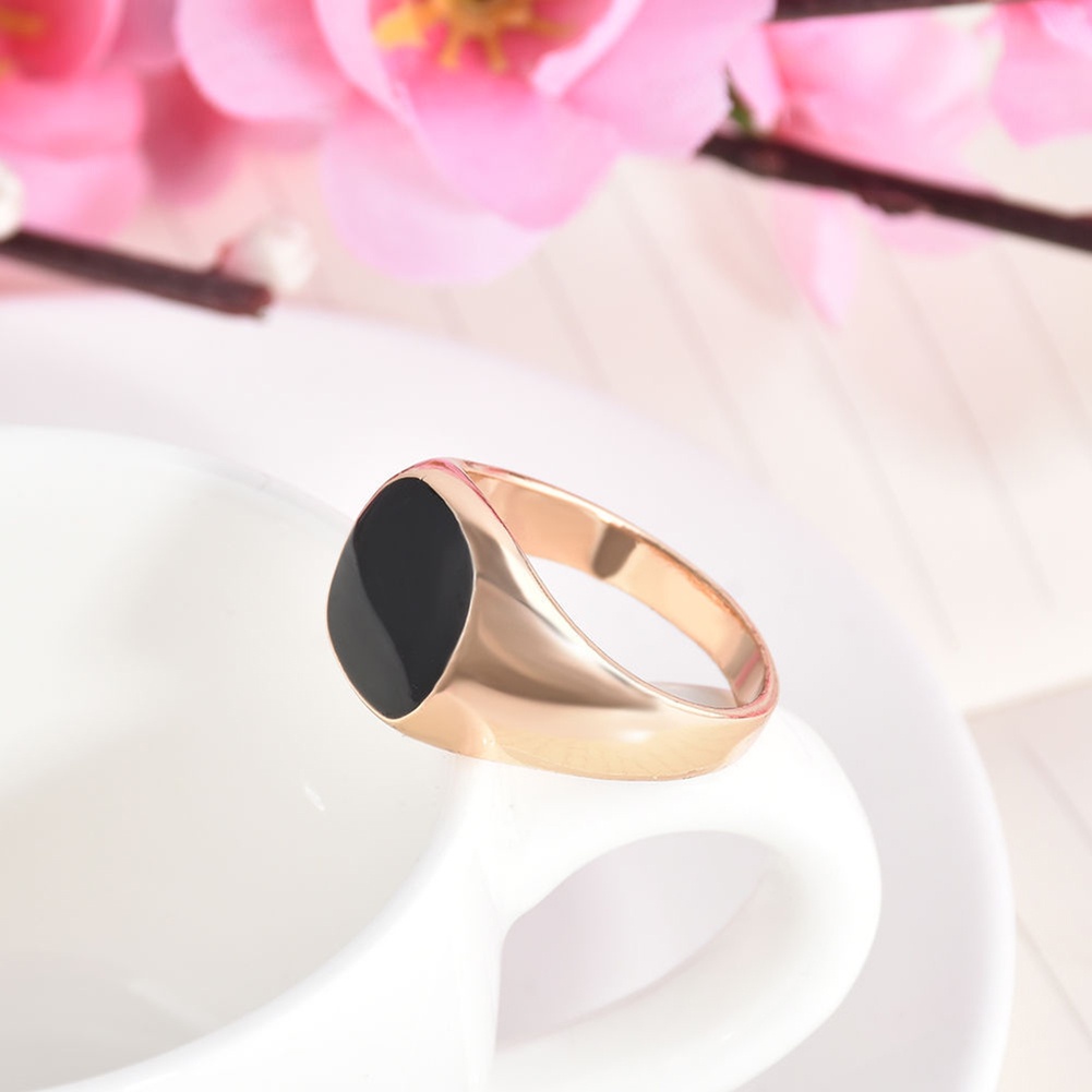 Cincin Bahan Titanium Stainless Steel Warna Hitam Untuk Pria