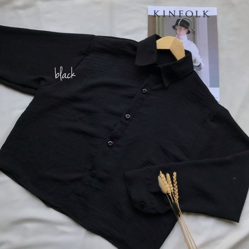 Hanin Crop / Kemeja Crop / Crinkle