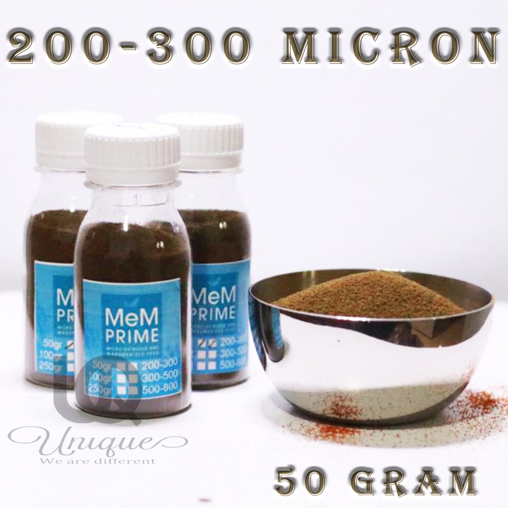 ORIGINAL Pelet MEM Prime 200-300 micron 50gr / Pellet Ikan 2/3