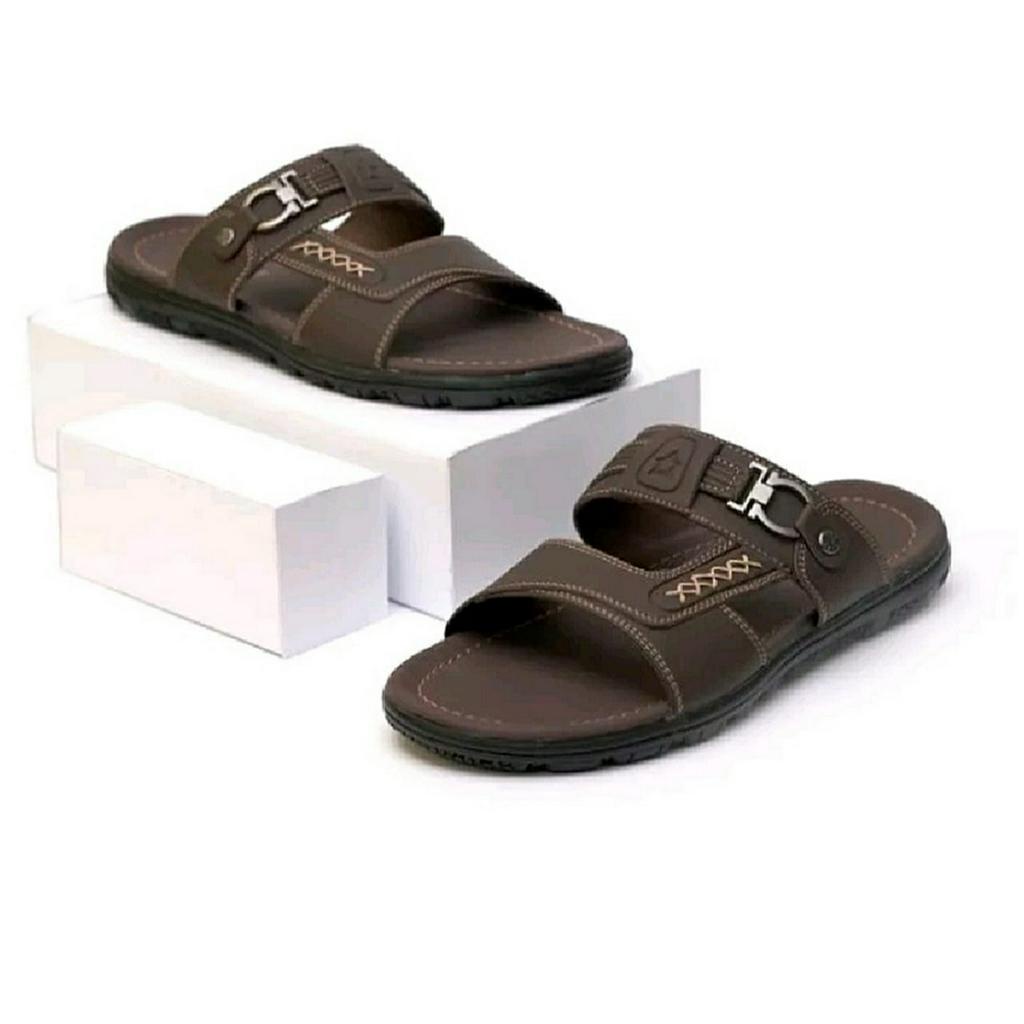 Sandal Slide Slop Pria Dewasa Casual Furenic Sendal Selop Cowok Kekinian Trendy