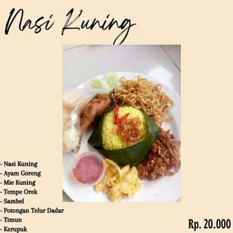 

paket nasi kuning nasi box