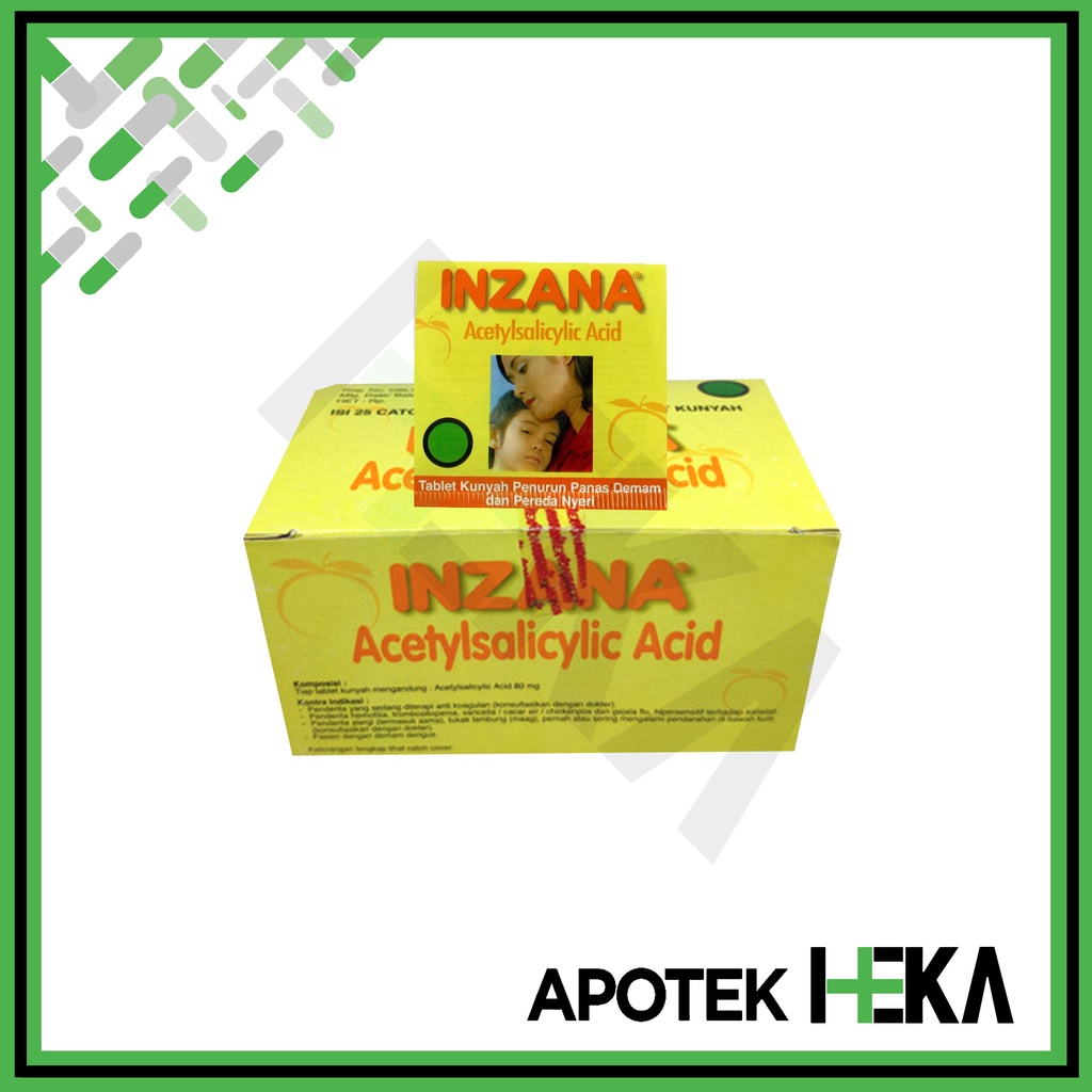 Inzana Box isi 25x4 Tablet - Obat Penurun Panas Anak (SEMARANG)