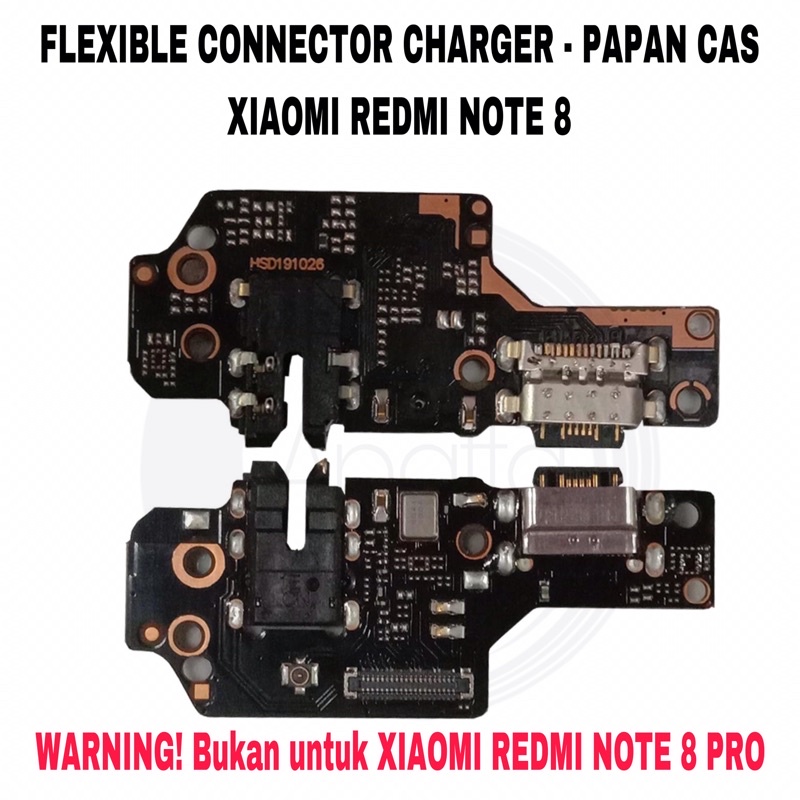 Flexible Connector Konektor Charger Xiaomi Redmi Note 8 - Papan Con Cas Charging Port