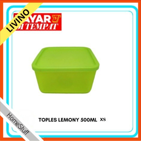 Lemony Toples XS Pamelo 500ml mini Kue Tempat Bumbu Tempat Plastik LIVINO