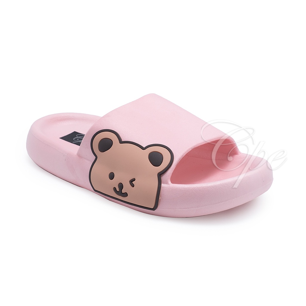 CPE SLPT CUTE BEAR Sandal Slop Slip On Teplek Wanita Sandal Cewek-5