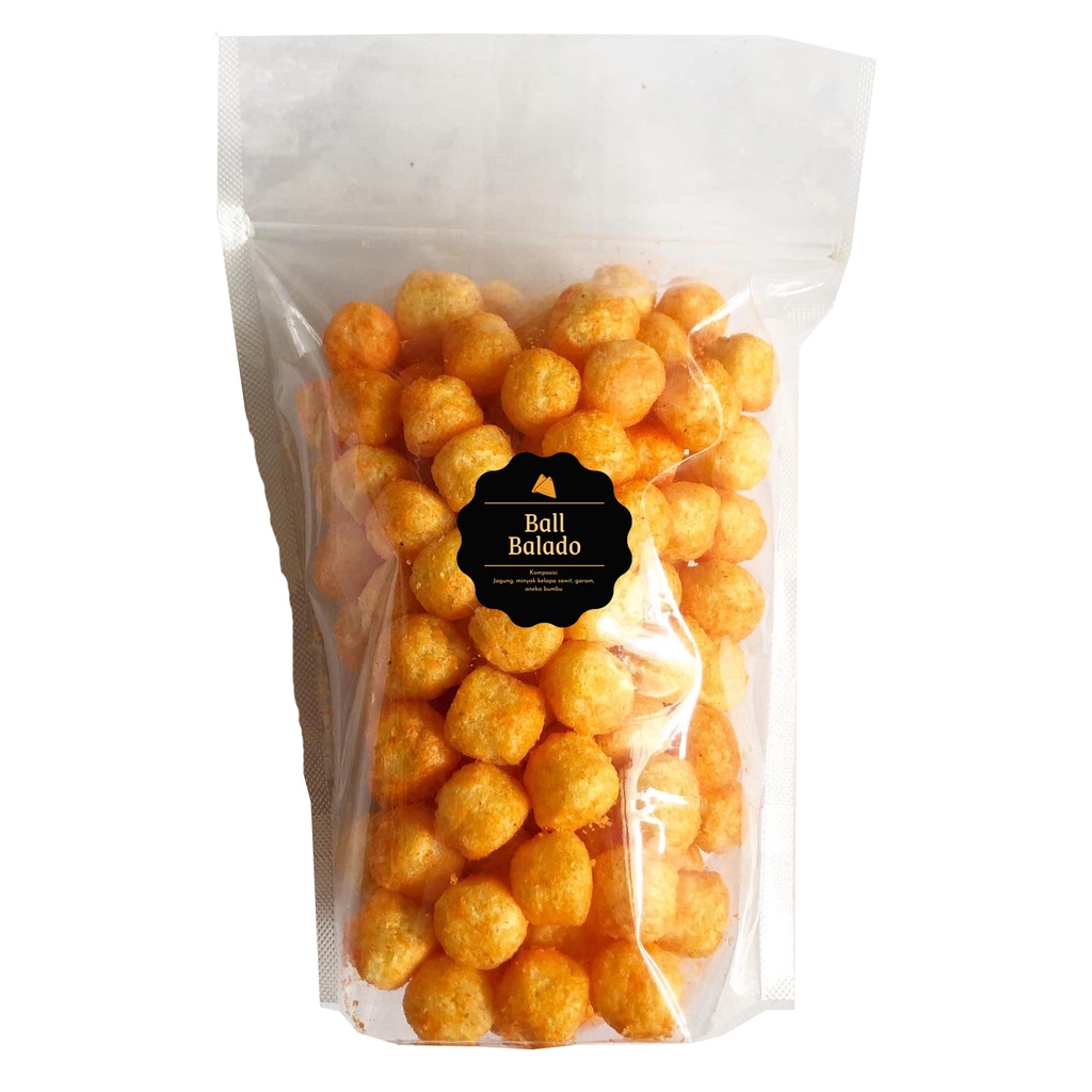 [DELISH SNACKS] Ball Cokelat / Keju / Balado (L) 120gr / Snack Cemilan Camilan Chiki Ciki Ball Enak Gurih