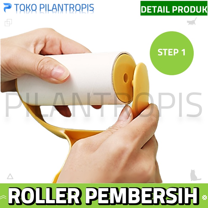 REFILL ROLL BULU KUCING ANJING PET HAIR REMOVAL REMOVER STICKY ROLL LINT ROLLER REFILL