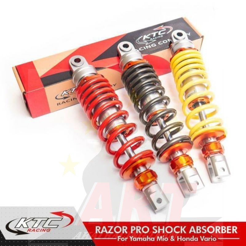 Shock Ktc Razor Pro Original Mio Vario Beat Scoopy Warna Merah Kuning Titanium