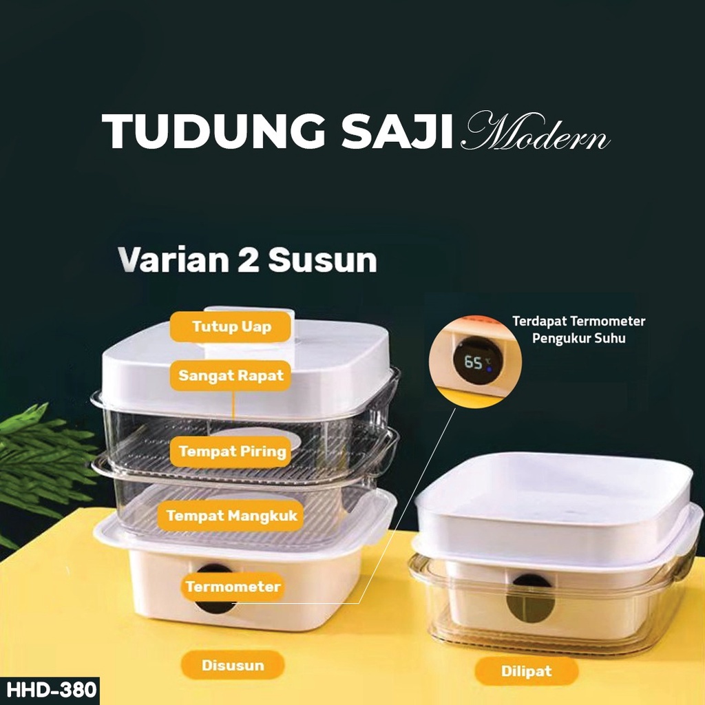 NEW PRODUCT Food Storage Modern Tudung Saji dengan temperatur suhu makanan