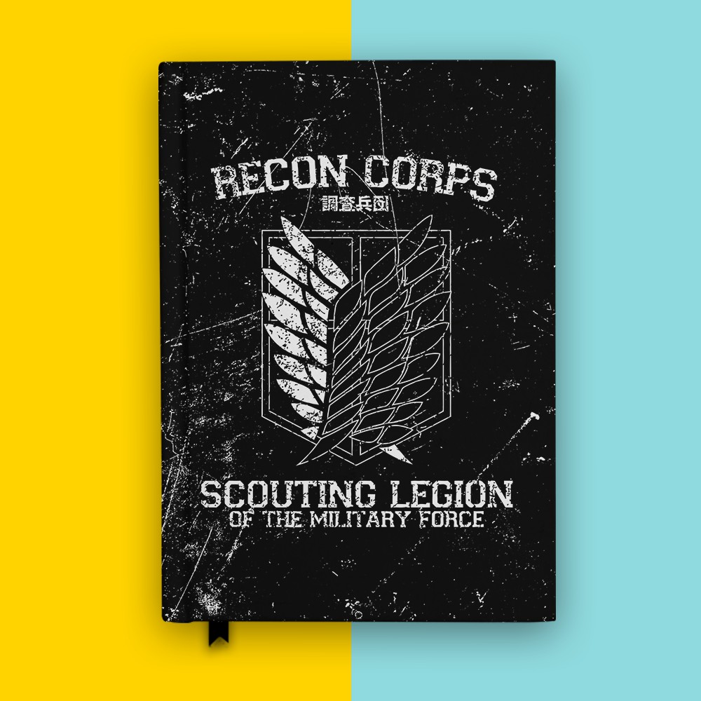 

Notebook Grunge Anime SNK Attack On Titan Buku Tulis Hardcover Jurnal Custom