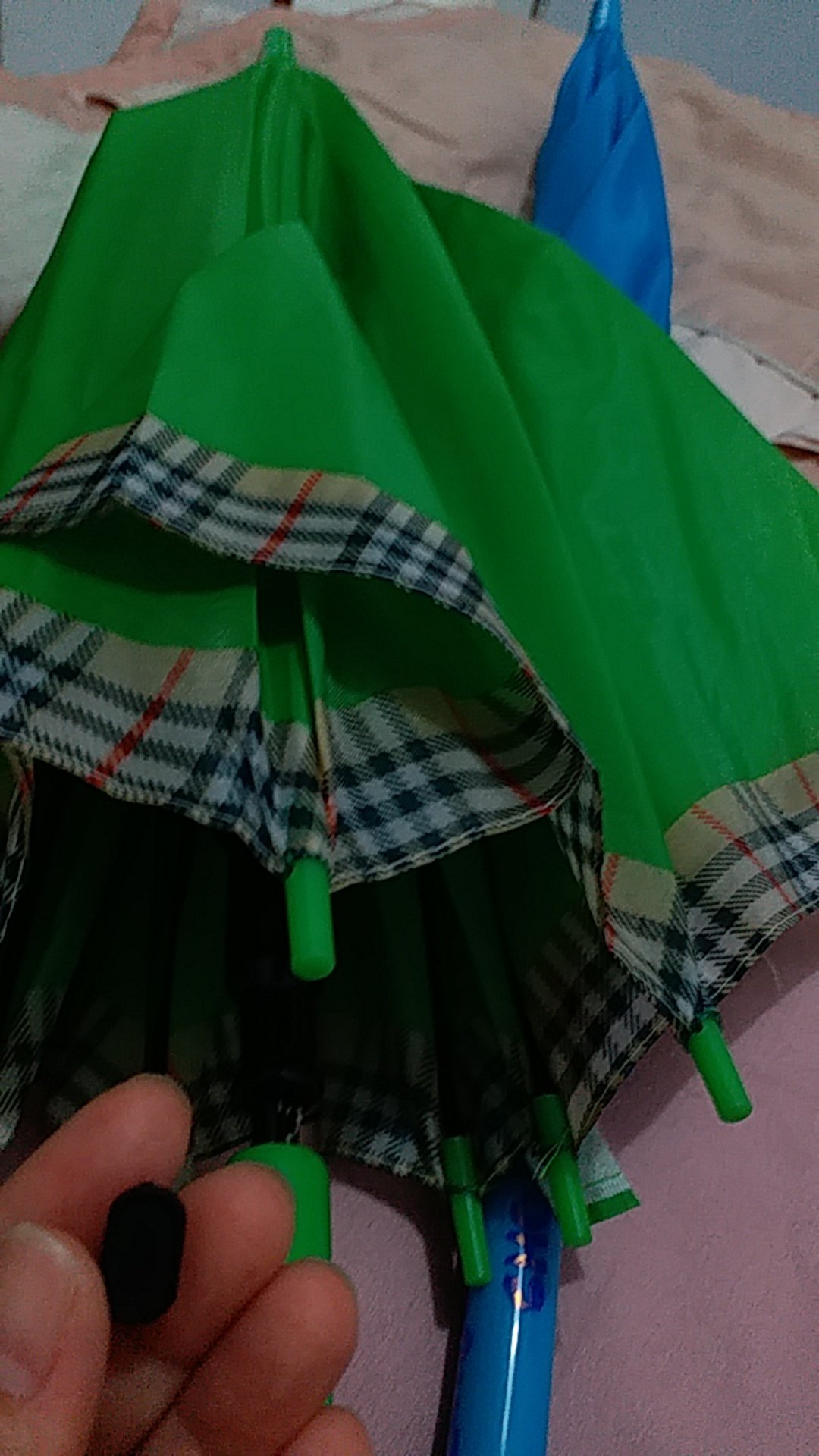 Payung Tongkat Polos List Kotak Gg.j