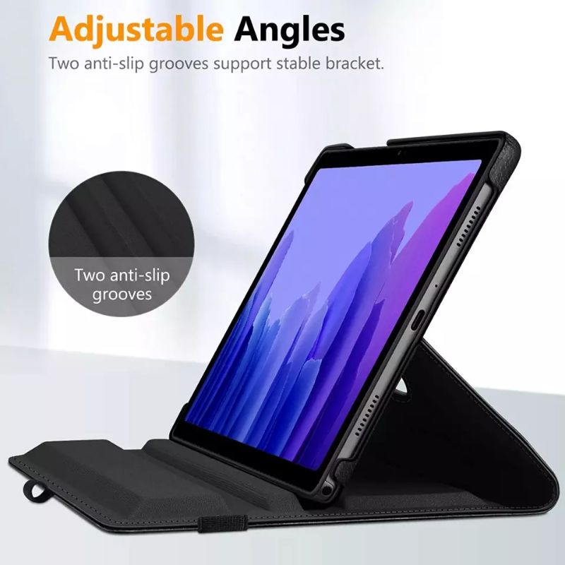 Sarung Rotary Samsung Galaxy Tab A 10.1 2019 T510 T515 Leather Case Flip Cover Casing Buku Book Folio Flipcover Pelindung Smartcase