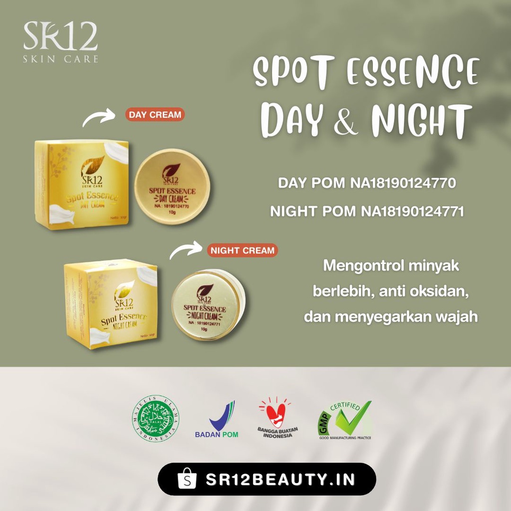 Spot Essence SR12 - Krim Muka Sr12 - Menghilangkan Jerawat dan Flek Hitam - Cream Spot