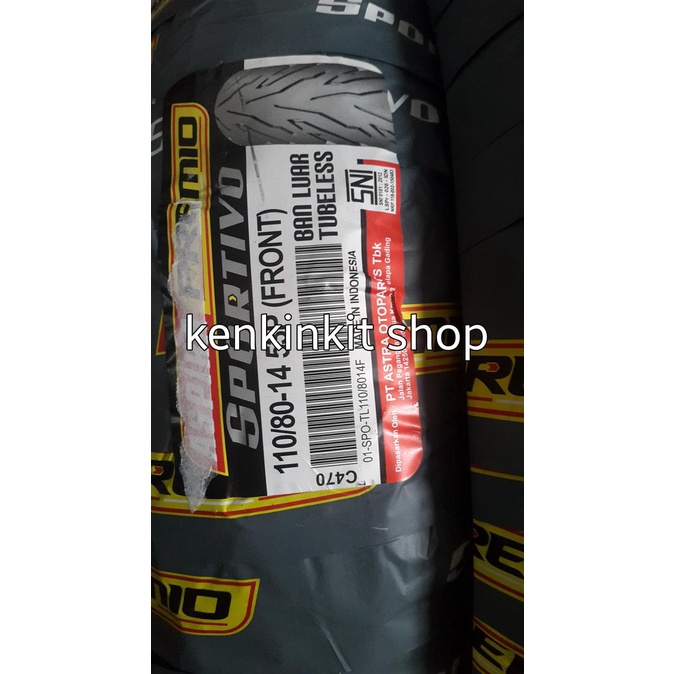 BAN ASPIRA PREMIO 110/80 - 14 /FRONT /YAMAHA AEROX moto--1