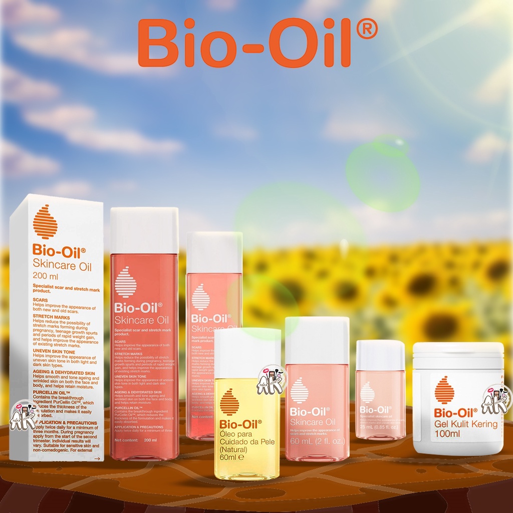 Bio Oil Gel / Minyak Penghilang Bekas Luka / Strectmark Oil / Penghilang Bekas Jerawat / Natural Oil Skincare