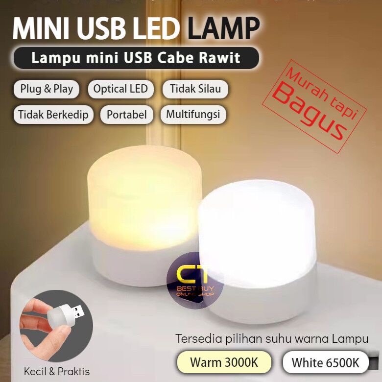 Lampu Usb Mini Light Bohlam Lampu Mini Usb Eye Lampu Tidur Portable