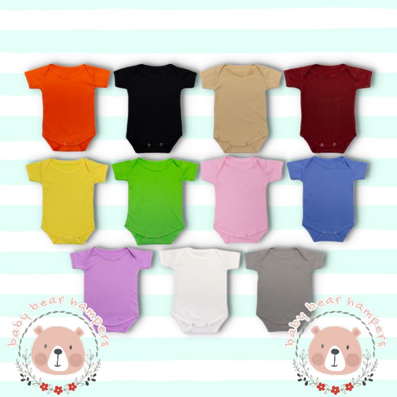 AO5 - Add On Jumper pendek polos bayi  Original Polos / jumper polos bayi fashion / Baju Bayi Jumper Bodysuits Katun polos jumpsuit baby newborn