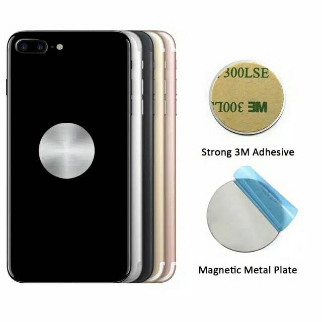 1 pcs plat metal untuk magnet holder handphone