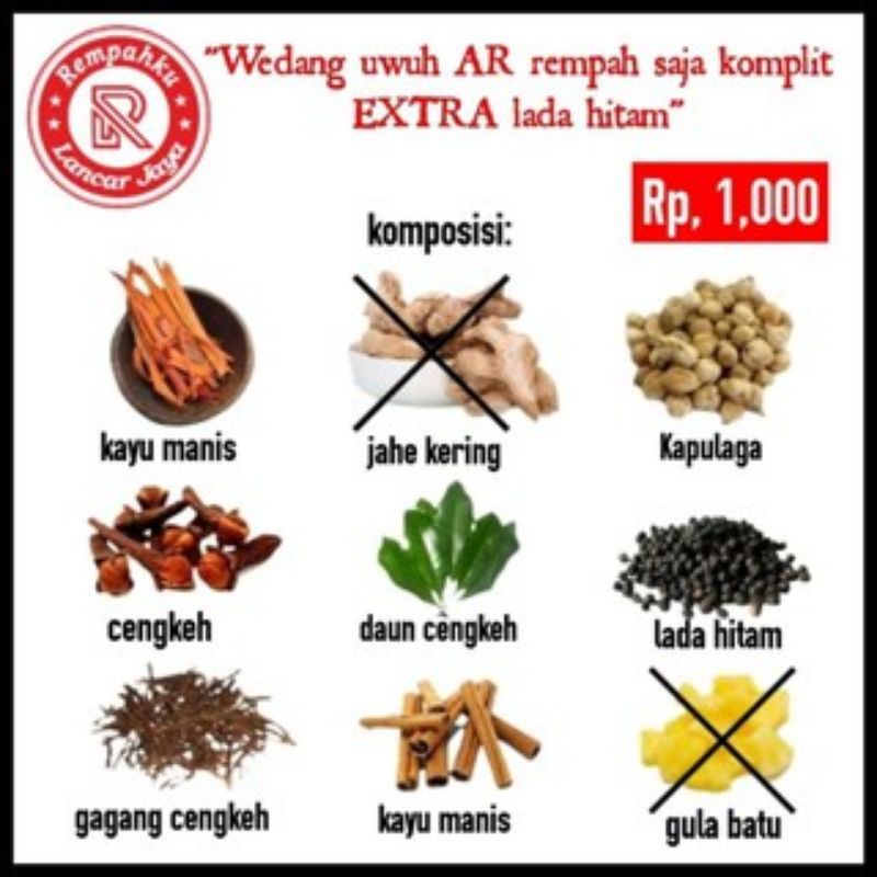 WEDANG UWUH REMPAH&quot; SAJA