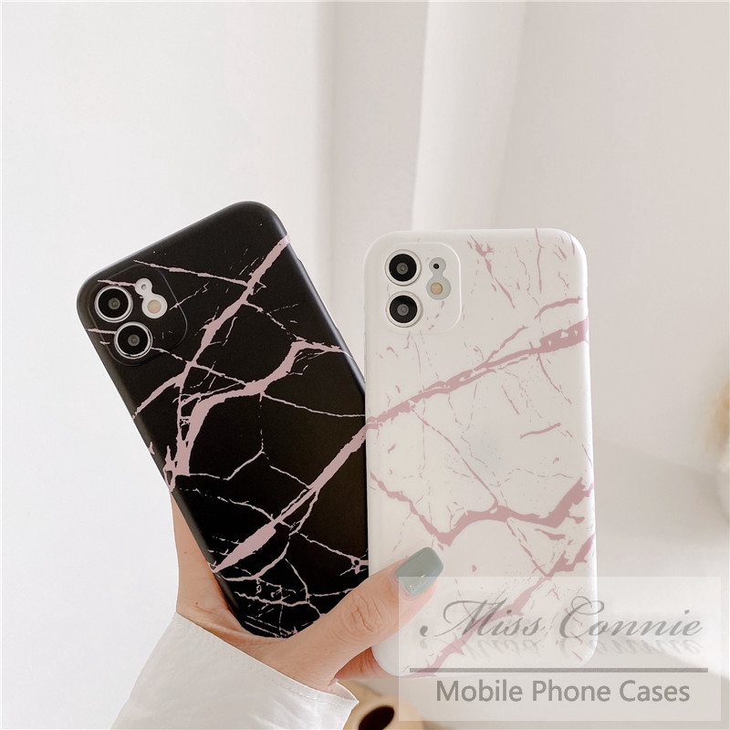 Soft Case Bahan Silikon Motif Marmer Untuk Iphone 11 12 8plus 7plus 8 7 6 6s Plus 11 12 pro Max Xr X Xs Max Se 2020 12 mini