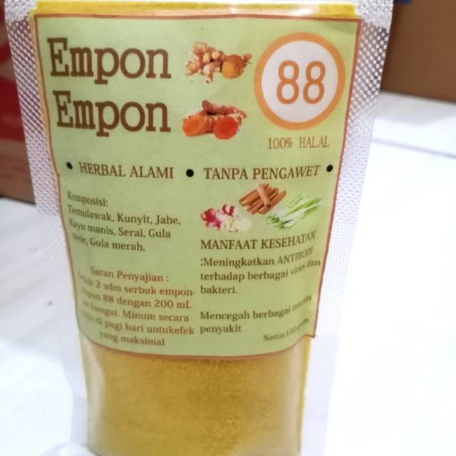 

JAMU SEDUH EMPON EMPON PRAKTIS PENCEGAH VIRUS /MINUMAN HERBAL BERKHASIAT