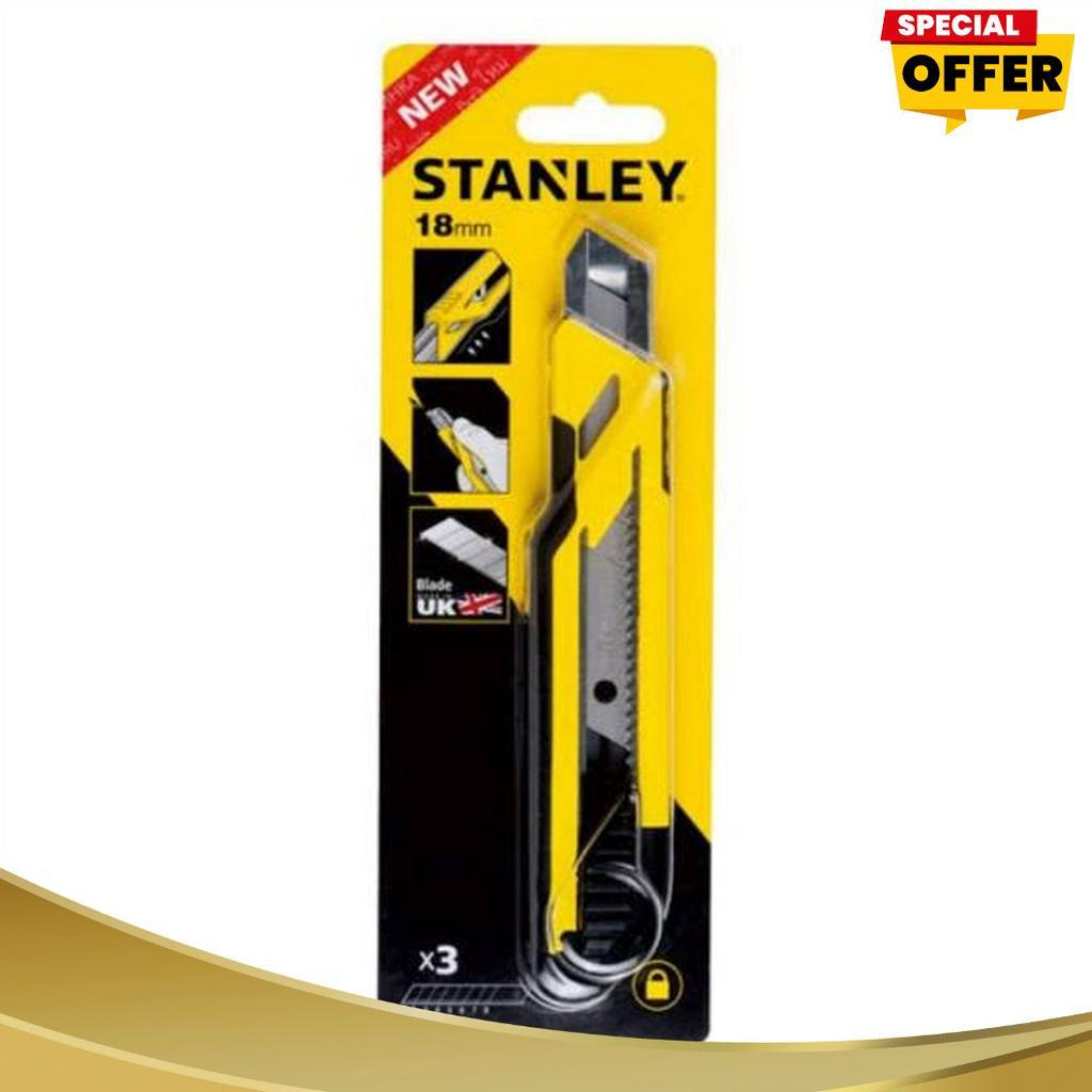 

TERKENAL pisau Cutter 9mm Stanley STHT1263 ABS Auto Lock SnapOff Knife