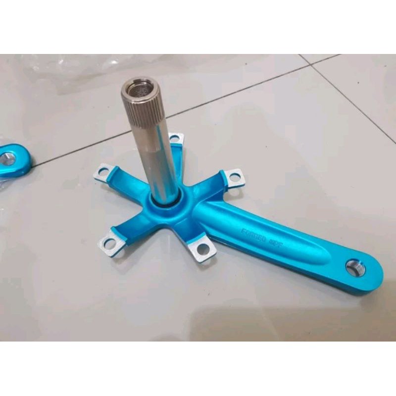 crank arm litepro hollowtech 2 ht2 bcd 130mm crankset lite pro HT 2 bcd 130 mm Bisa single dan double speed sepeda lipat seli fixie roadbike road bike balap